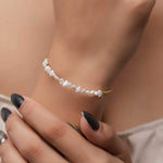 Dainty Pearl Neckpiece & Bracelet Combo