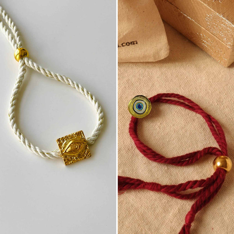 Nazar & Evil eye Rakhis Combo