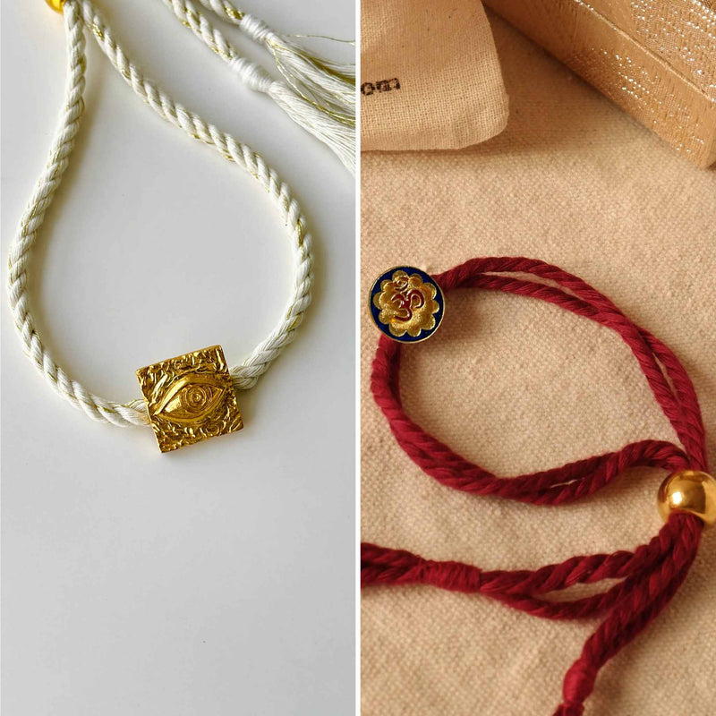 Nazar & Om Rakhis Combo