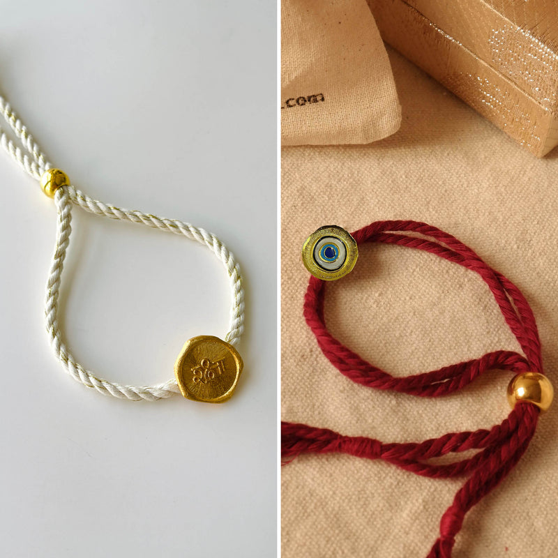 Raksha & Evil eye Rakhis Combo